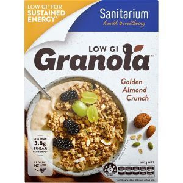 Sanitarium Low Gi Granola Golden Almond Crunch
