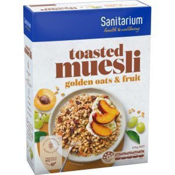 Sanitarium Toasted Muesli Golden Oats & Fruit Reviews Black Box