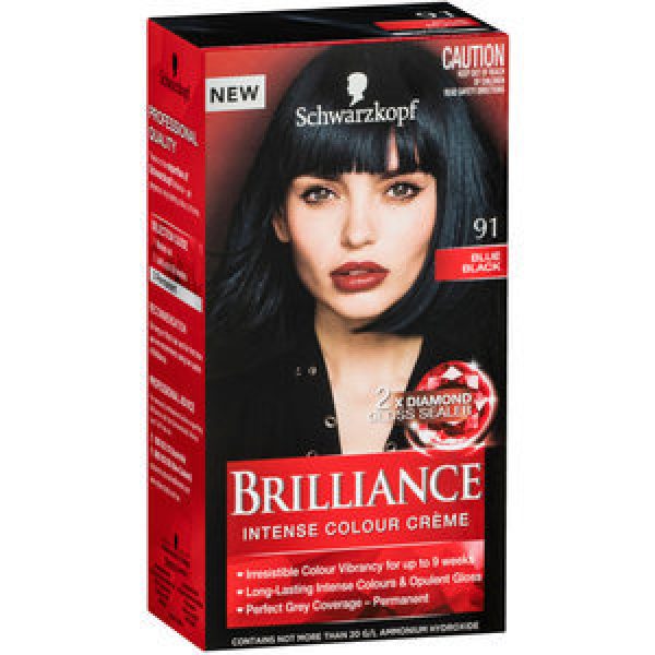 Schwarzkopf Brilliance Hair Colour Blue Black 91 142.5ml