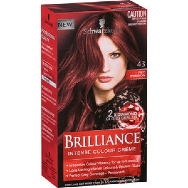 Schwarzkopf Brilliance Hair Colour Red Passion 43 142.5ml