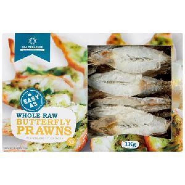 Sea Treasure Prawns Whole Butterfly