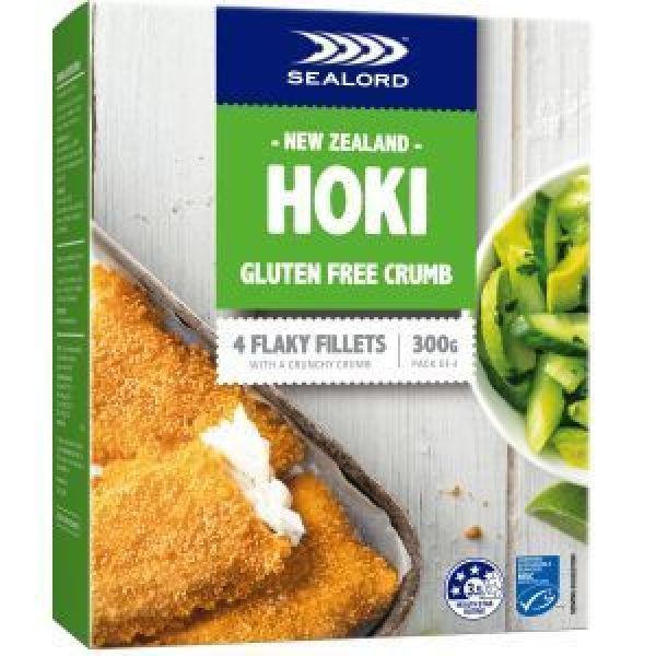 Sealord Fish Fillets Crmbd Nz Hoki Gluten Free 300g