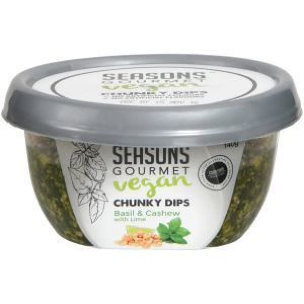 Seasons Gourmet Dip Vegan Basil Chunky
