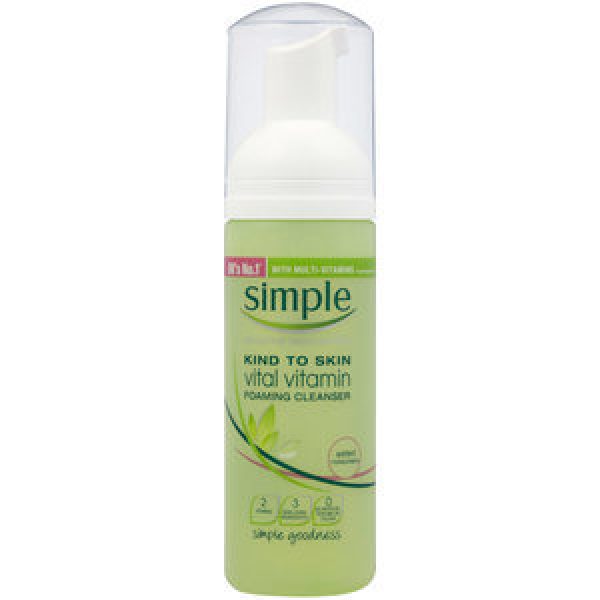 Simple Kind To Skin Facial Cleanser Foam Vitamin
