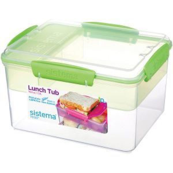 Sistema To Go Lunch Box Tub Assorted Colours Reviews - Black Box