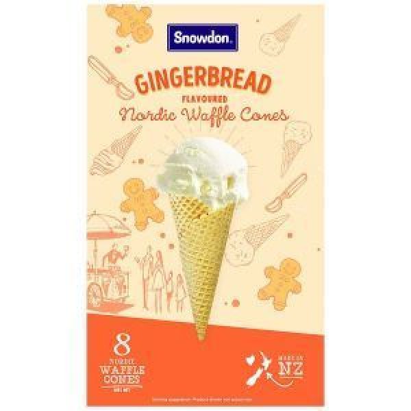 Snowdon Cones Gingerbread Waffle 108g