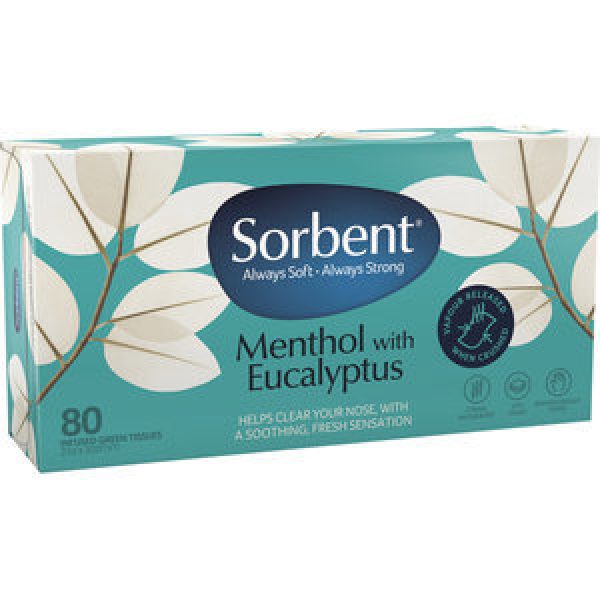 Sorbent Tissues Menthol & Eucalyptus