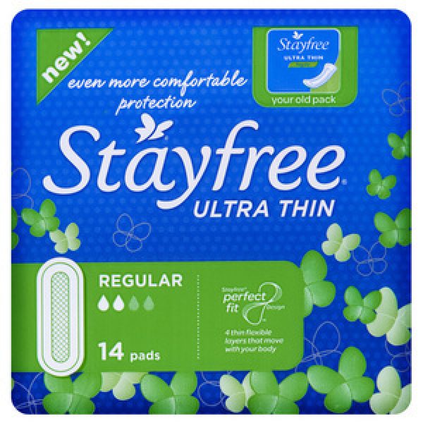 Stayfree Ultra Thin Pads Regular Reviews Black Box