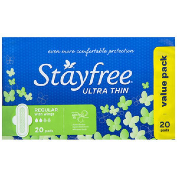Stayfree Ultra Thin Pads Regular Wings