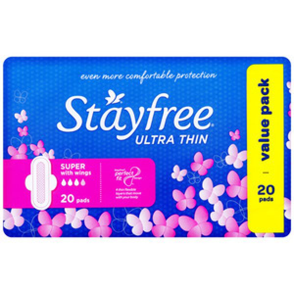 Stayfree Ultra Thin Pads Super Wings