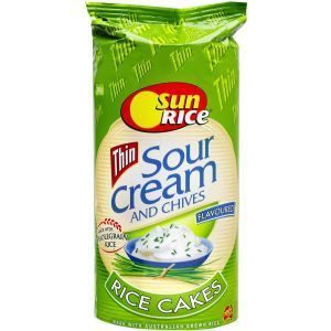 Sun Rice Thin Rice Cakes Sour Cream & Chives