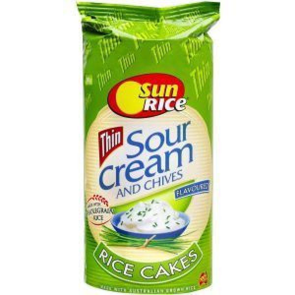 Sun Rice Thin Rice Cakes Sour Cream & Chives