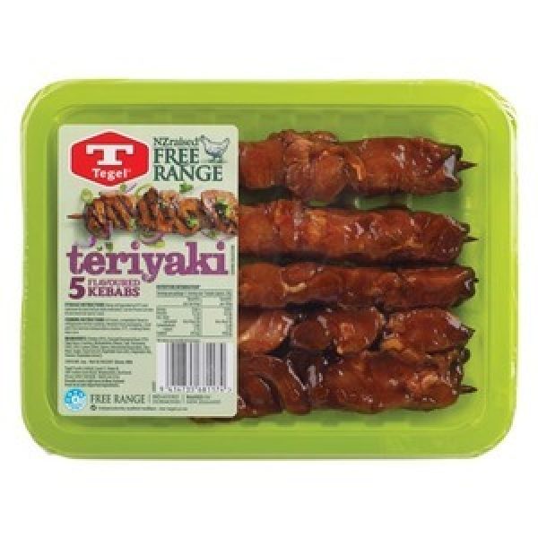 Tegel Chicken Kebabs Free Range Teriyaki