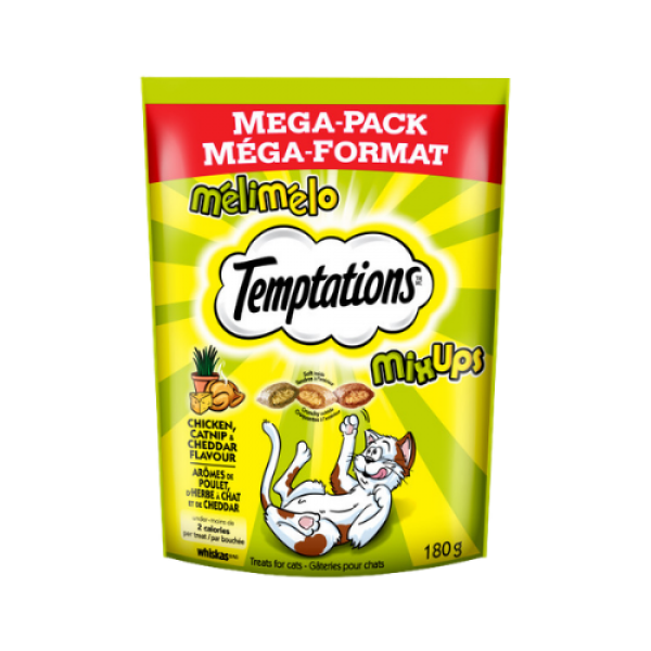 Temptations Mixups Chicken, Catnip and Cheddar 180g