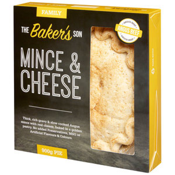The Bakers Son Fresh Family Pie Mince & Cheese