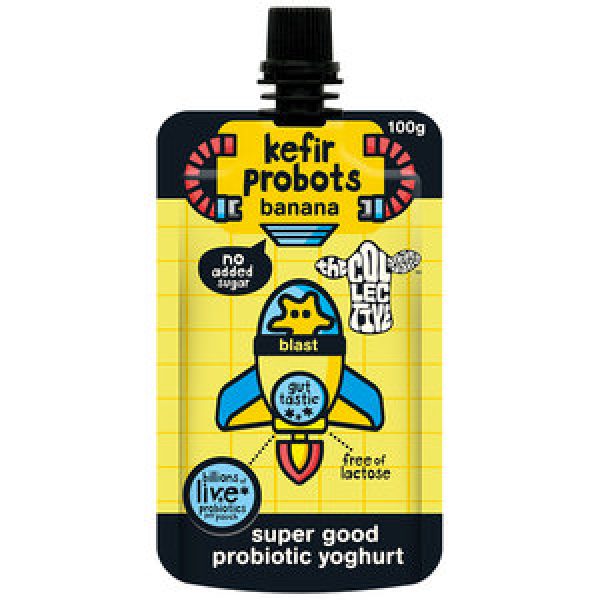 The Collective Kefir Probots Yoghurt Pouch Banana
