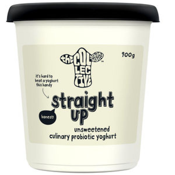 The Collective Straight Up Yoghurt Tub Unsweetened Probiotic