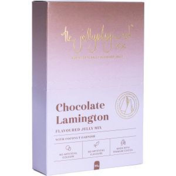 The Jellyologist Jelly Crystals Chocolate Lamington