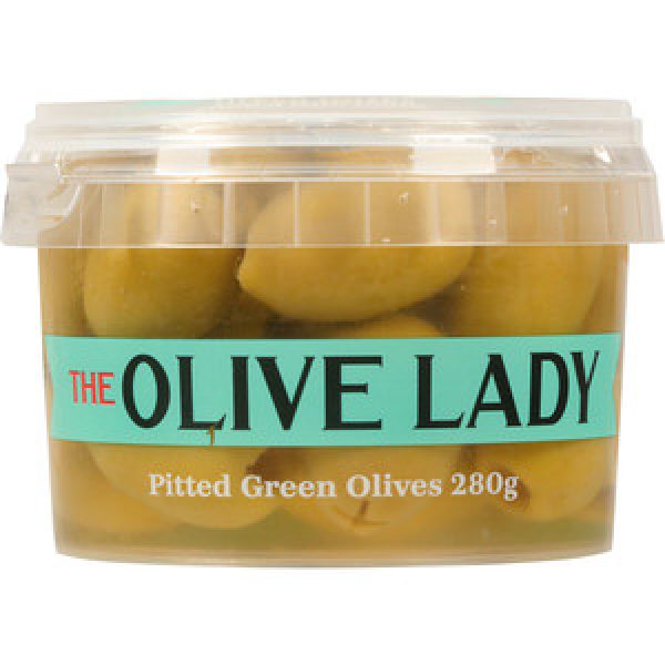 The Olive Lady Olives Pitted Green