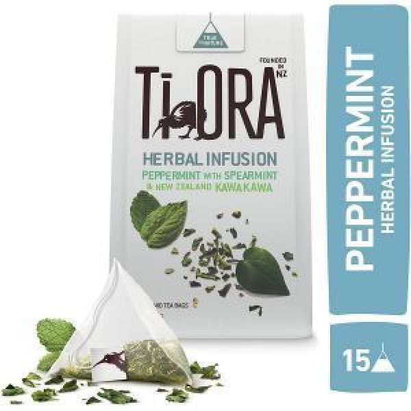Ti Ora Herbal Infusion Herbal Tea Peppermint Spearmint Kawakawa