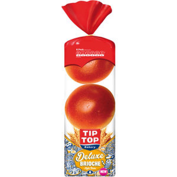 Tip Top Deluxe Bread Rolls Brioche Buns