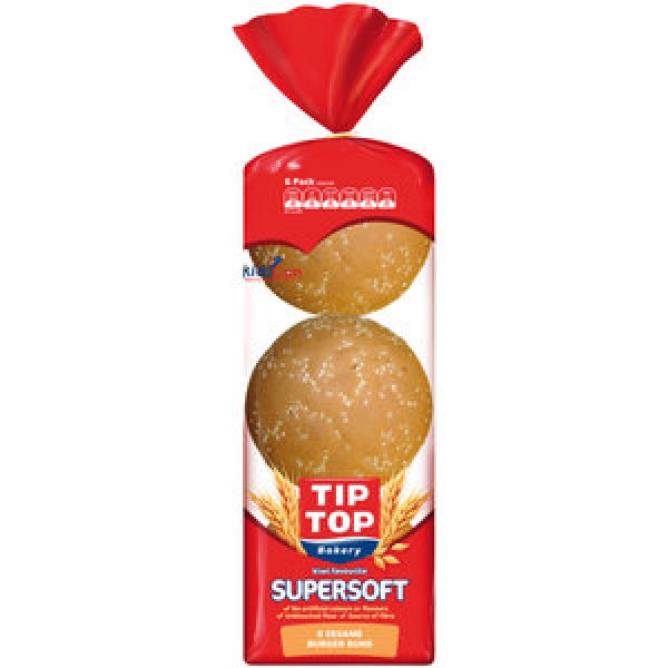 Tip Top Super Soft Burger Buns Sesame