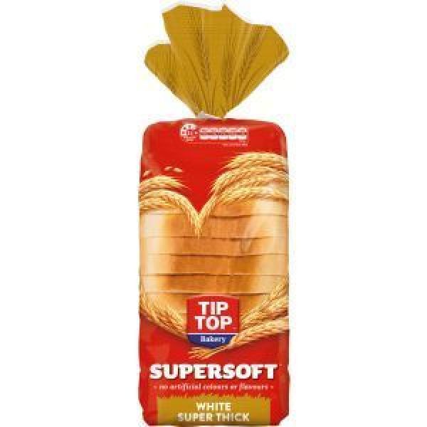 Tip Top Super Soft Toast Bread White Superthick