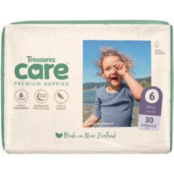Treasures Care Junior Nappies 16kg And Over