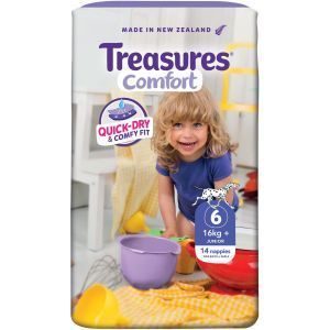Treasures Junior Nappies Size 6 16kg And Over