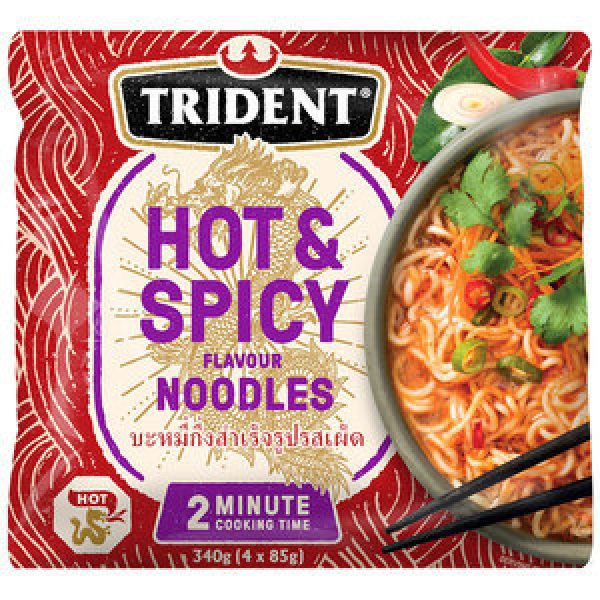 Trident Instant Noodles Multi Pack Hot And Spicy Thai Reviews Black Box