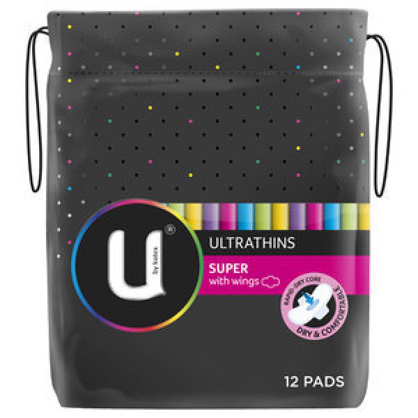 U By Kotex Pads Ultra Thin With Wings