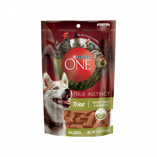 Purina One True Instinct Trios Dog Treats - Chicken Turkey & Duck