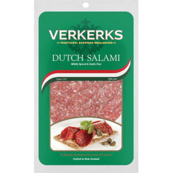 Verkerks Salami Sliced Dutch (mild)