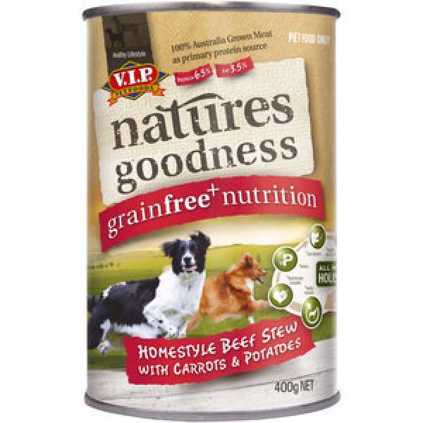 Vip Natures Goodness Dog Food Beef With Carrot Potato