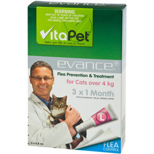 Vitapet Evance Flea Treatment Prevention Cat Over 4kg Reviews - Black Box