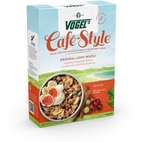 Vogels Cafe Style Light Muesli Toasted Nuts & Honey