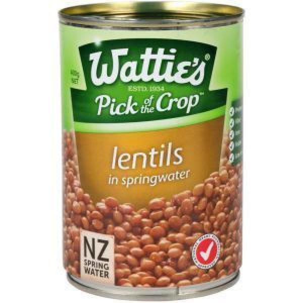 Wattie’s Lentils In Spring Water