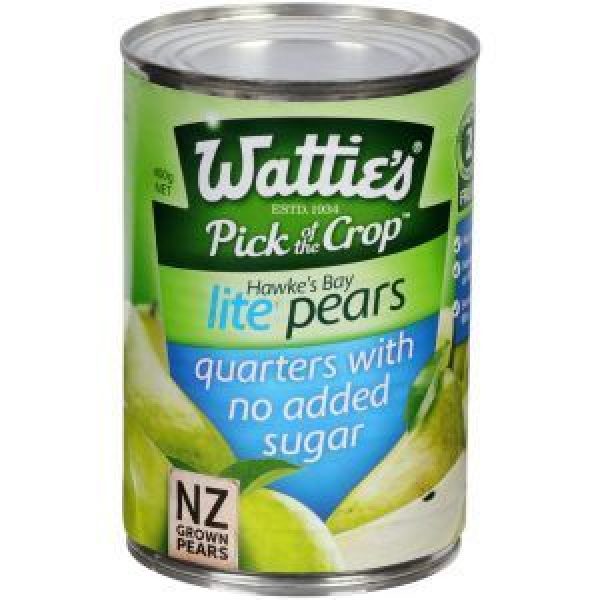 Wattie’s Pears Lite Quarters