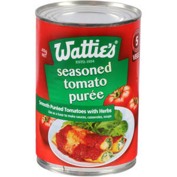 Wattie's Tomato Puree Italian Seasoned Reviews Black Box