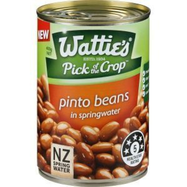 Watties Beans Pinto In Spring Water