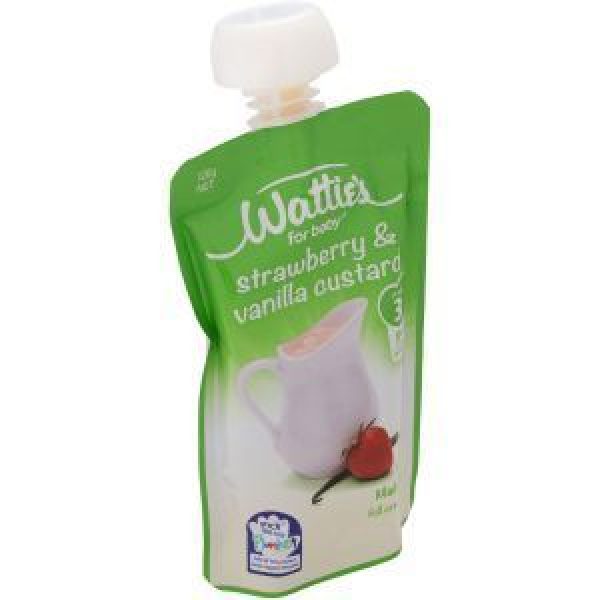 Watties For Baby Baby Food Strawberry & Vanilla Custard