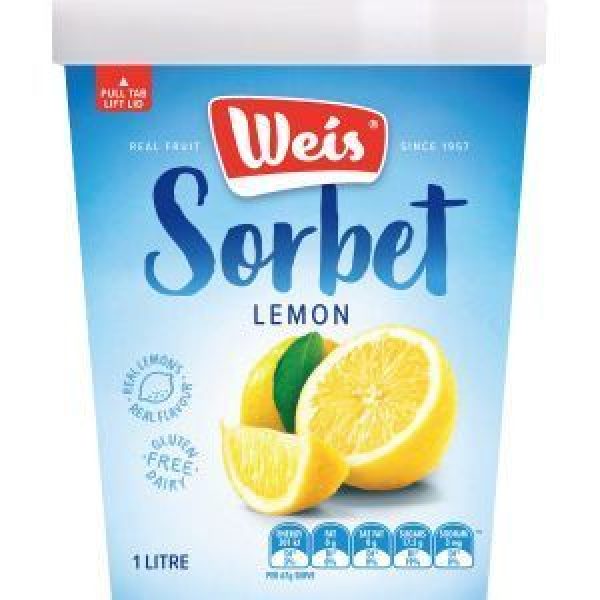 Weis Sorbet Lemon
