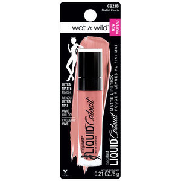Wet N Wild Mega Last Lip Stick Liquid Cat Suit Nudist Peach