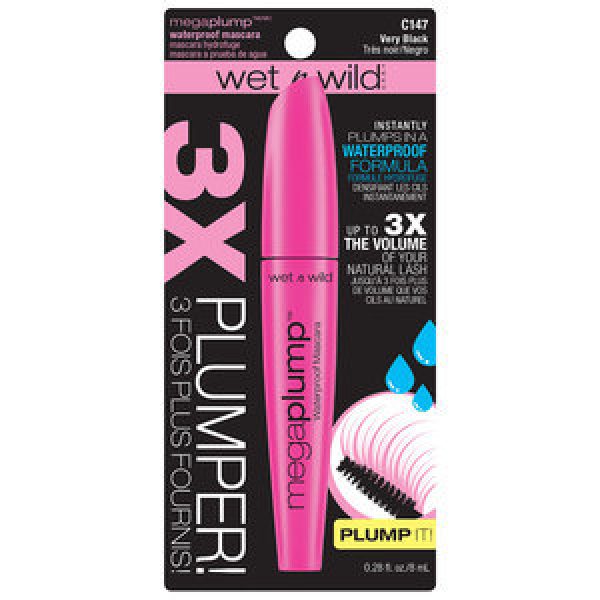 Wet N Wild Mega Plump Mascara Waterproof Black
