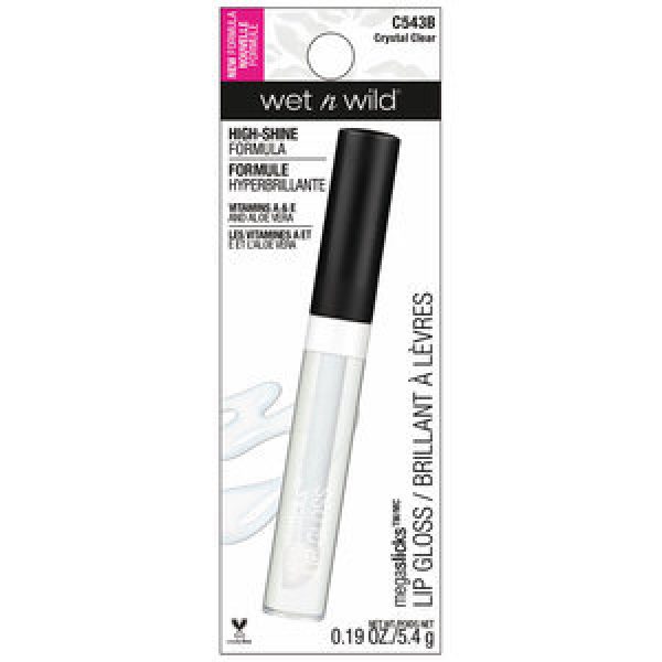 Wet N Wild Mega Slicks Lip Gloss Crystal Clear