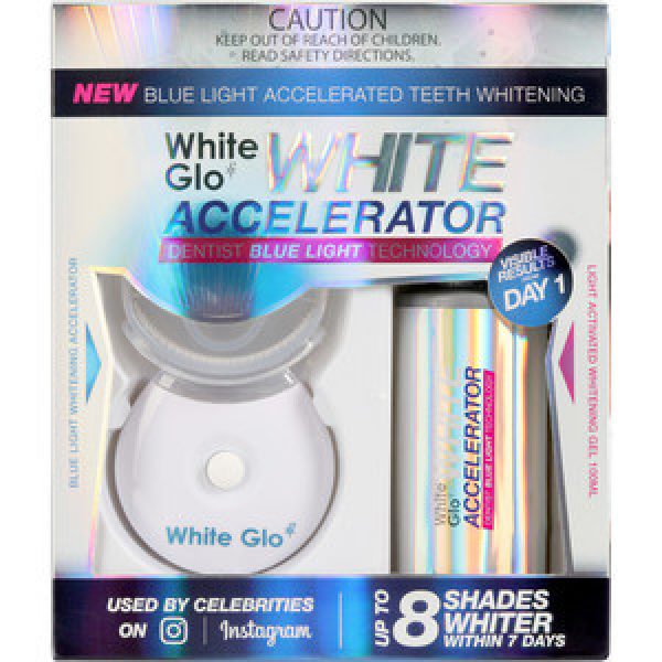 White Glo Tooth Whitening Accelerator Blue Light Kit Reviews Black Box