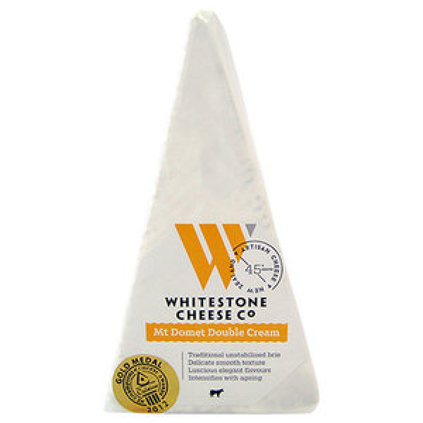 Whitestone Mt Domet Soft White Cheese Double Cream Brie Wedge