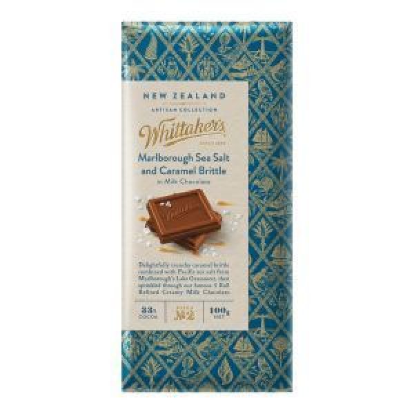 Whittakers Artisan Collection Chocolate Block Sea Salt & Caramel Brittle