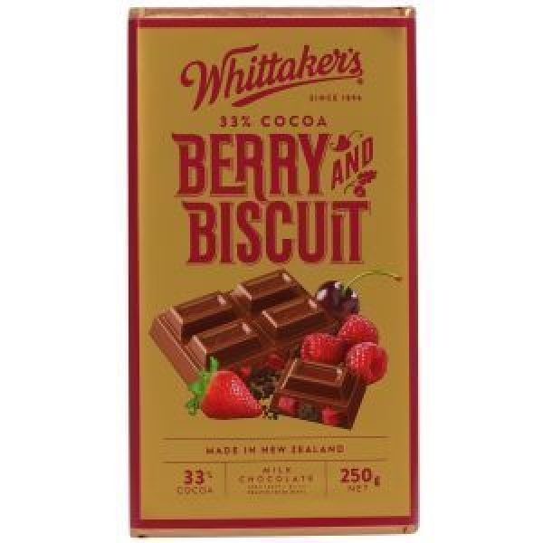 Whittakers Chocolate Block Berry & Biscuit