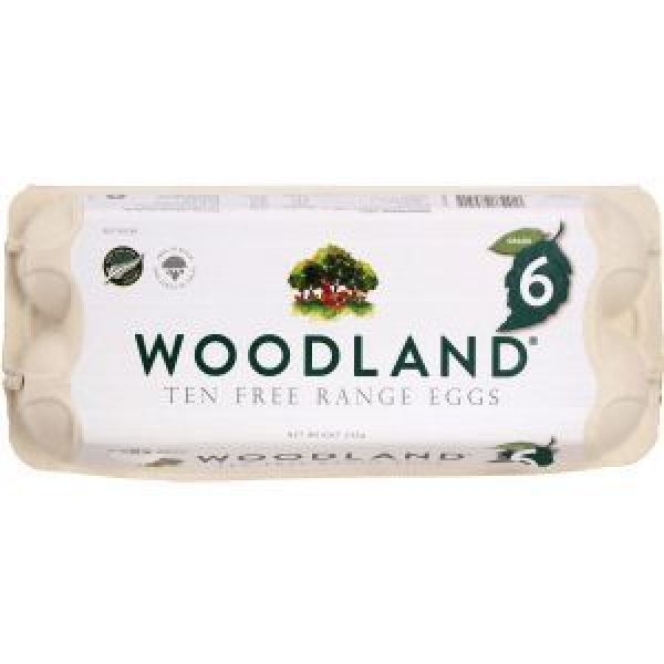 Woodlands Eggs 10pk Free Range Size 6